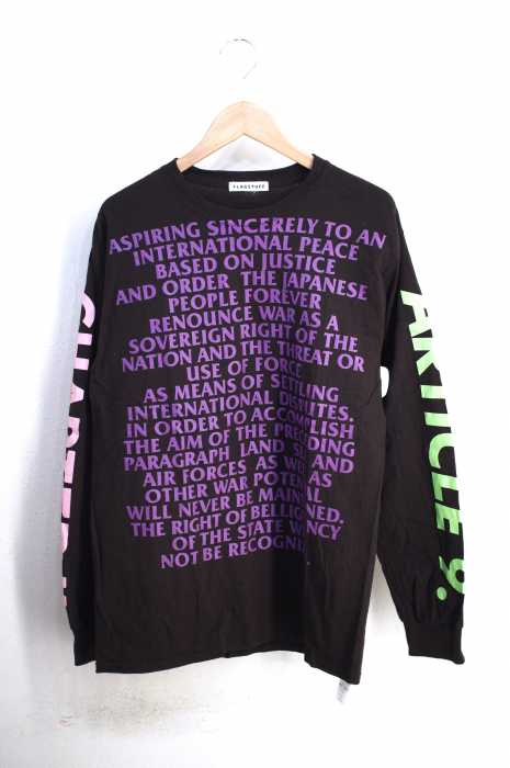 FLAGSTUFF（フラッグスタッフ） article9 L/S Tee 袖プリントTシャツ メンズ トップス