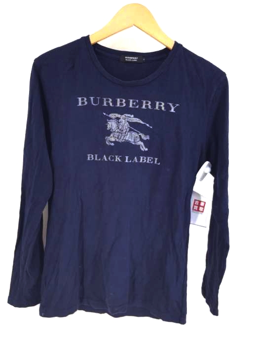 BURBERRY BLACK LABEL（バーバリーブラックレーベル） ロゴロングスリーブカットソー メンズ トップス