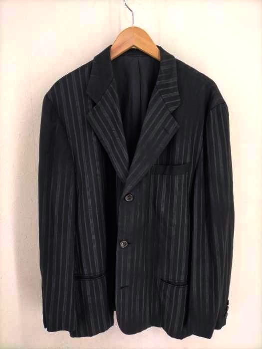 COMME des GARCONS HOMME(コムデギャルソンオム) AD1998 98AW かすり加工ストライプ柄テーラードジャケット メンズ アウター