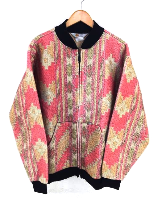 Carhartt（カーハート） 90s TALONジップ 総柄プリントブルゾン メンズ アウター
