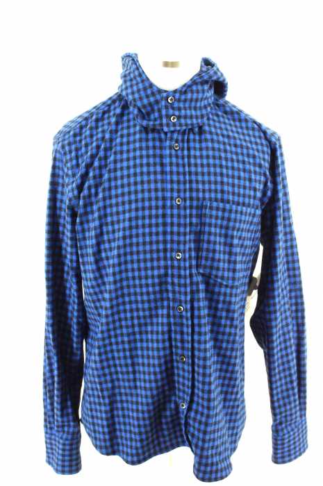 UMIT BENAN (ウミットベナン) 15AW ギンガムチェック柄フーデッドボタンダウンシャツ メンズ トップス