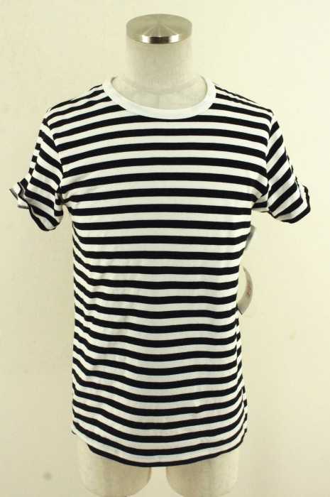 agnes b. (アニエスベー) 細ボーダー半袖Tシャツ メンズ トップス