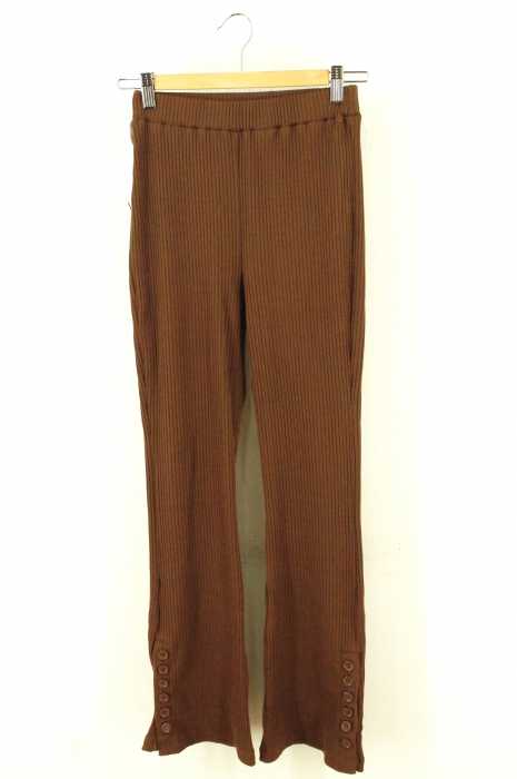 moussy (マウジー) 17SS SIDE BUTTON RIB PANTS パンツ レディース パンツ