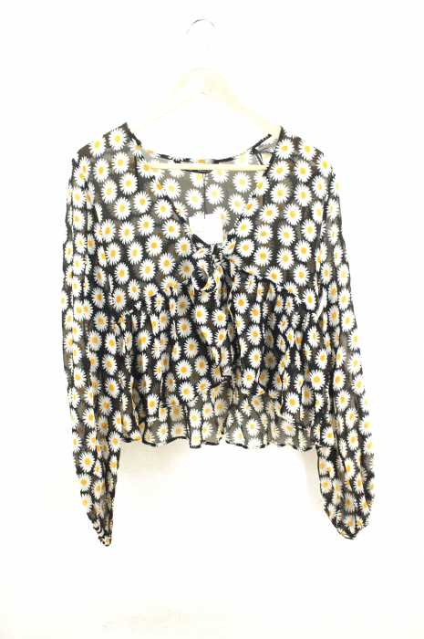 ZARA(ザラ) シースルーレーヨンブラウス レディース トップス