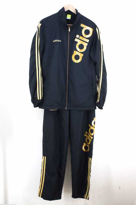 adidas （アディダス） ロゴプリントウィンドブレーカー メンズ セットアップ