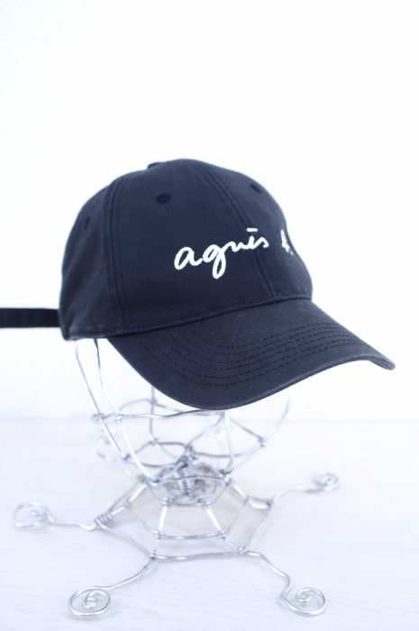 agnes b. （アニエスベー） ロゴ刺繍6パネルキャップ メンズ 帽子