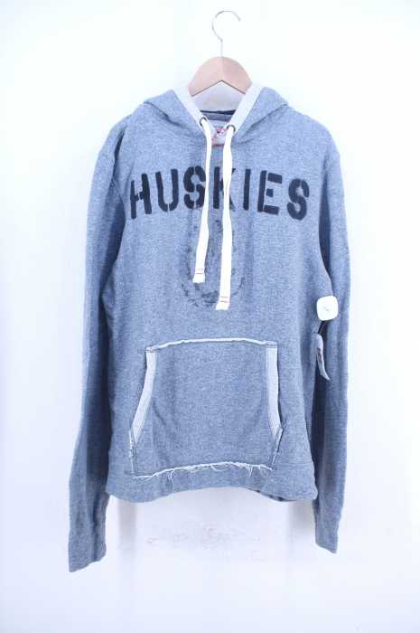 Z-BRAND（ジーブランド） HUSKIES 染み込みプリントプルオーバーパーカー メンズ トップス