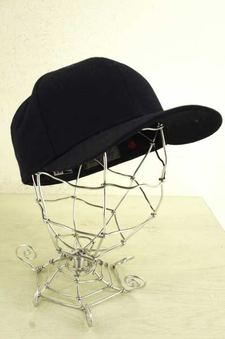 Yohji Yamamoto POUR HOMME×NEW ERA (ヨウジヤマモトプールオム×ニューエラ) バックロゴ6Pキャップ メンズ 帽子