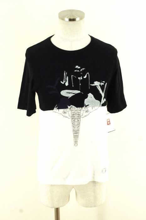 Sise (シセ) ウエスト切替プリントTシャツ メンズ トップス