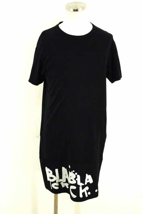 BLACK COMME des GARCONS （ブラックコムデギャルソン） AD2011　ペイントロゴロングカットソー　Tシャツ メンズ トップス