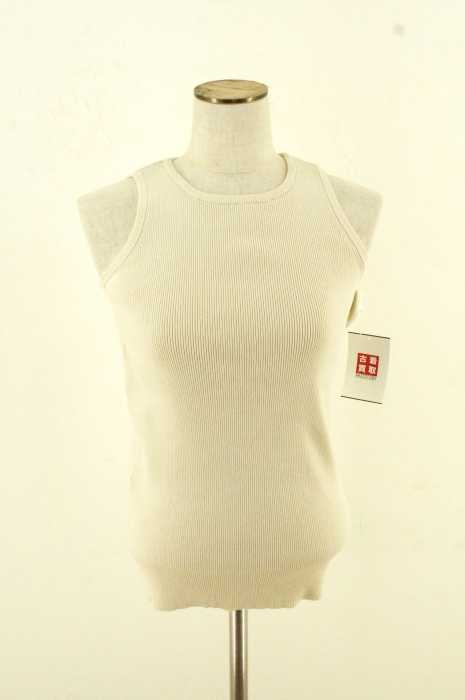 MUSE de Deuxieme Classe (ミューズデドゥーズィエム クラス) 17SS Diner B リブニット タンクトップ レディース トップス