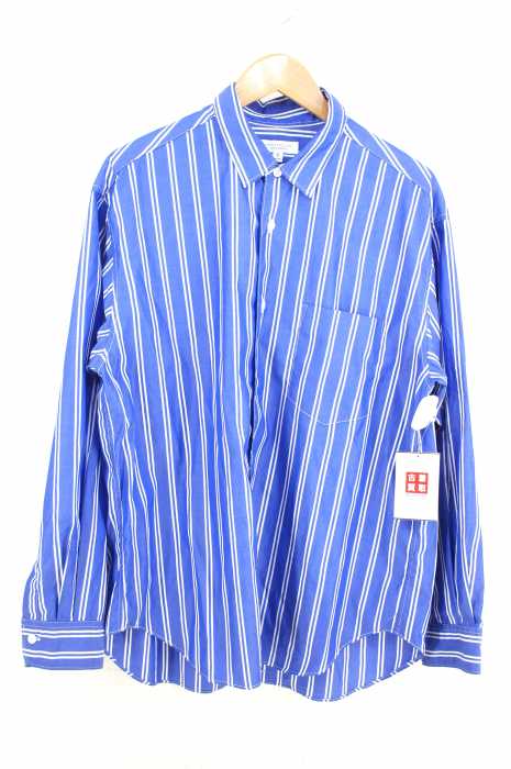 BEAUTY & YOUTH UNITED ARROWS  （ビューティーアンドユースユナイテッドアローズ） 19SS ブルーストライプ ワイドフォルム シャツ メンズ トップス