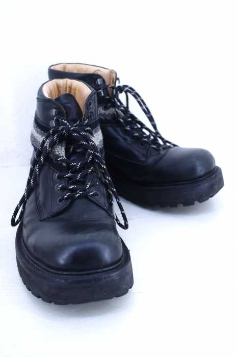 NUMBER (N)INE（ナンバーナイン） 復刻　MOUNTAINBOOTS 切替レースアップブーツ メンズ シューズ