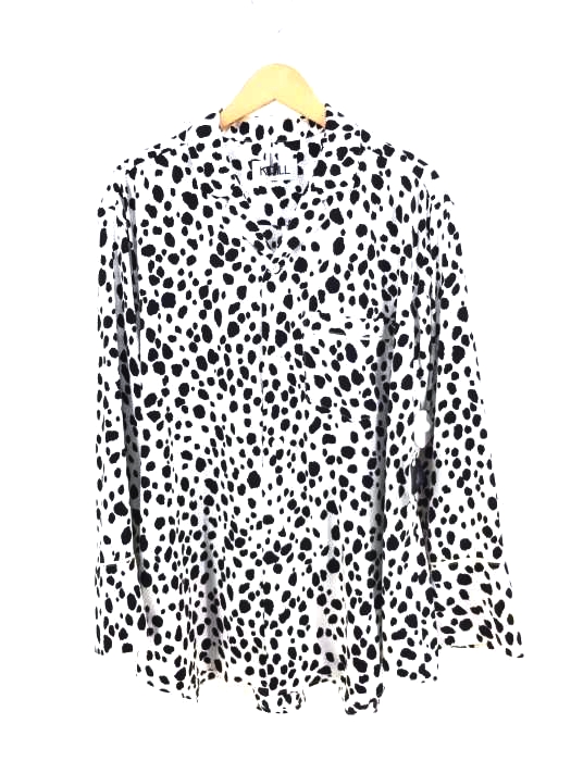 KIDILL（キディル） 17AW Open Necked Flare Shirt ダルメシアン柄 レディース トップス