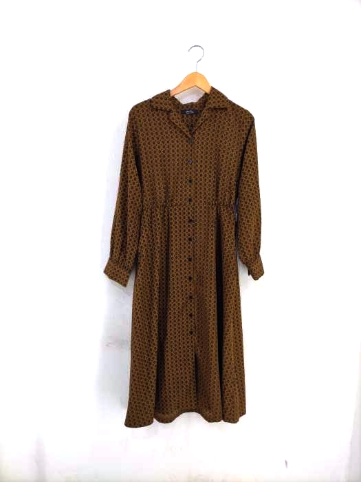 menidiom（フルギ） 総柄シャツワンピース レディース ワンピース