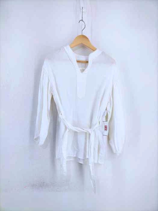 Simplicite(シンプリシテ) パイピング刺繍ブラウス レディース トップス