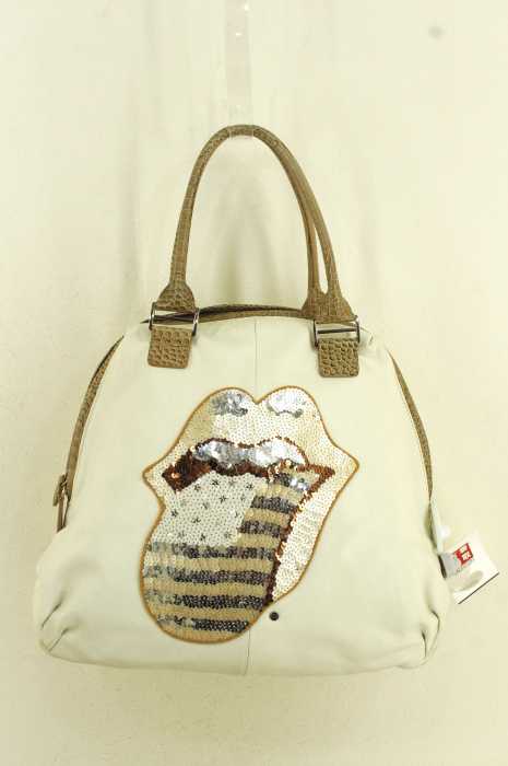 ENUOVE × muta (イノーヴェ × ムータ) アーティストスパンコールデザインレザーバッグ レディース バッグ