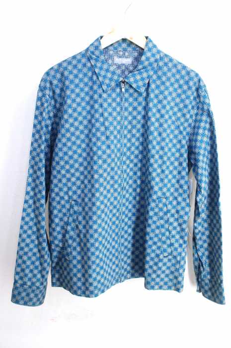 COMME des GARCONS HOMME （コムデギャルソンオム） AD2000 総柄ジップアップシャツジャケット メンズ アウター