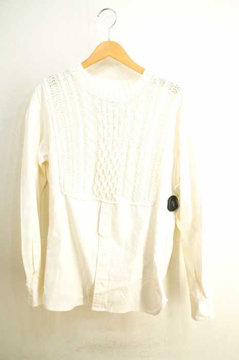 TSUMORI CHISATO （ツモリチサト） ニット切替プルオーバーカットソー メンズ トップス
