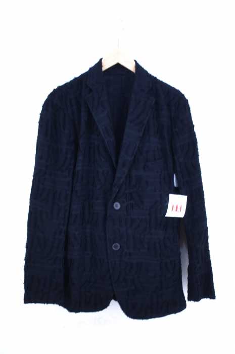 ISSEY MIYAKE MEN（イッセイミヤケメン） 総柄起毛加工コットンポリエステル2Bシングルテーラードジャケット メンズ アウター
