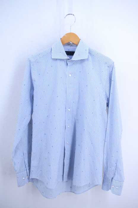 BARNEYS NEWYORK （バーニーズニューヨーク） 花柄×ストライプコンビ長袖シャツ メンズ トップス