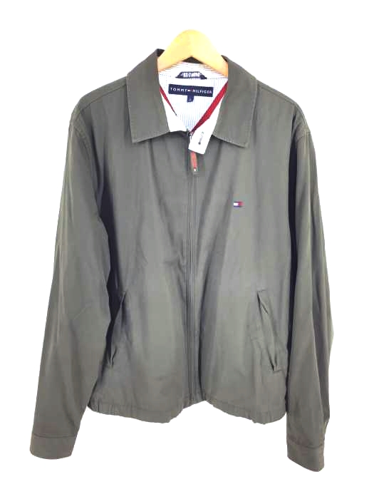 TOMMY HILFIGER（トミーヒルフィガー） ロゴ刺繍 ジップアップブルゾン メンズ アウター