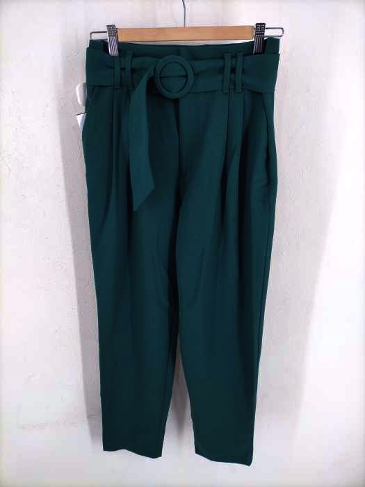 ZARA trf collection（ザラ ティーアルエフ コレクション） ベルト付きタックワイドパンツ レディース パンツ