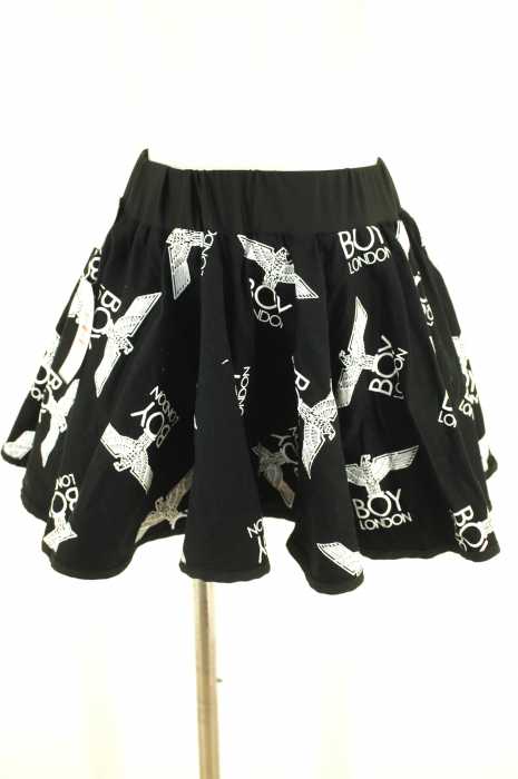BOY LONDON (ボーイロンドン) ロゴ入りフレアスカート レディース スカート