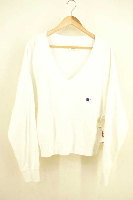 Champion × JEANASIS(チャンピオン) 19SS 別注 Vネックウラケプルオーバー レディース トップス