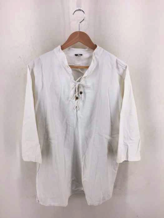 USED古着（ユーズドフルギ） WORTHY レースアップ 半袖シャツ メンズ トップス