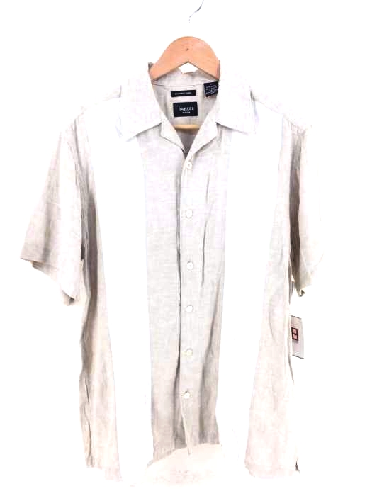 HAGGAR（ハガー） リネン混開襟シャツ メンズ トップス