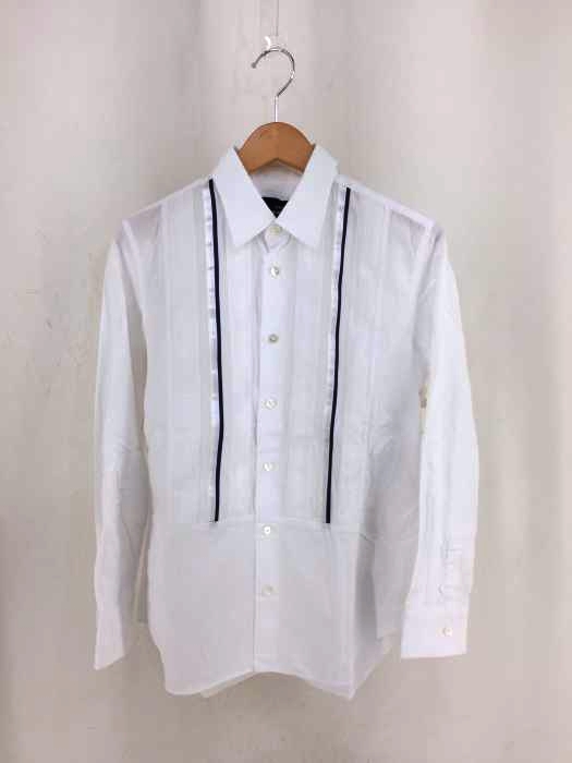tricot COMME des GARCONS(トリココムデギャルソン) AD2015 16SS レース切替ボタンシャツ レディース トップス