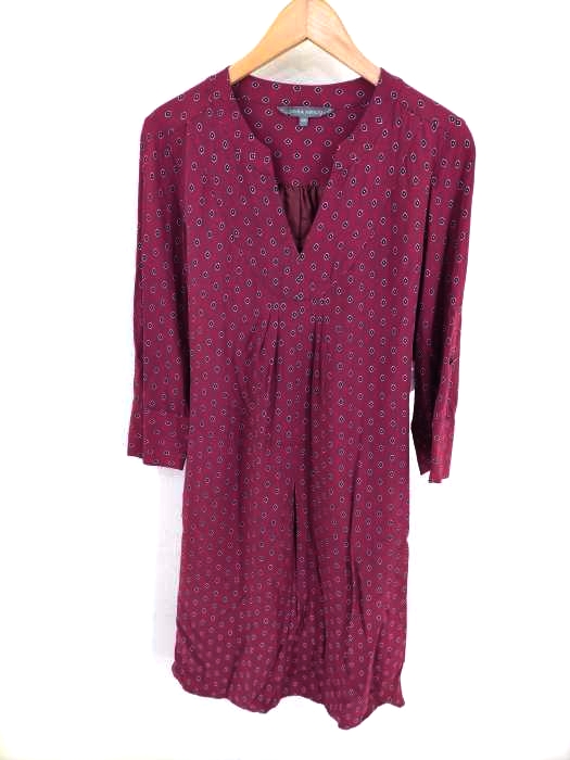 LAURA ASHLEY（ローラアシュレイ） キーネック総柄ワンピース レディース ワンピース
