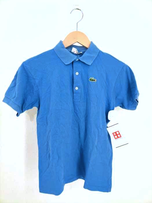 CHEMISE LACOSTE(シュミーズ ラコステ) 80s~90s ワンポイント刺繍 半袖コットンポロシャツ レディース トップス