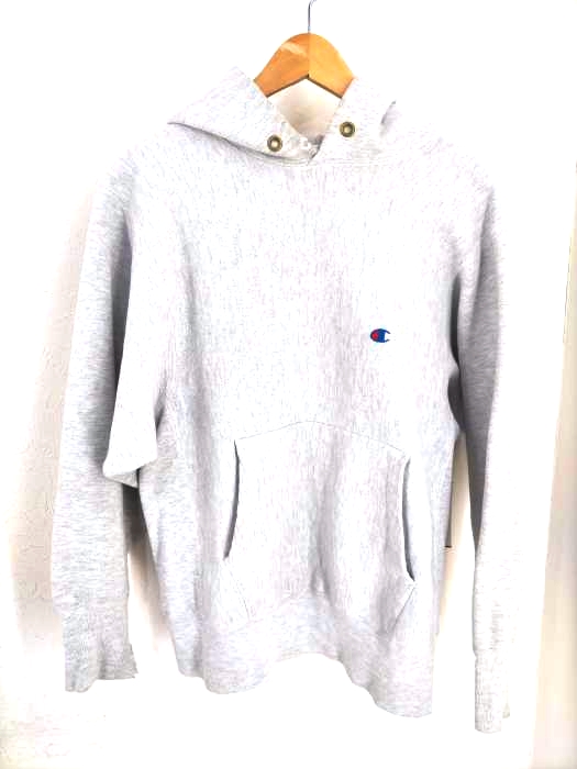 Champion（チャンピオン） 90S REVERSE WEAVE 刺繍タグ 目刺繍プルオーバーパーカー メンズ トップス