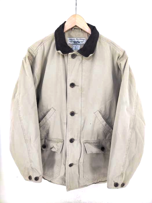 Gap（ギャップ） 90s 襟レザー切替 裏地ネルキルティングジャケット メンズ アウター