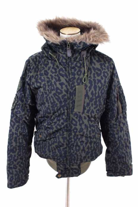 HYSTERIC GLAMOUR (ヒステリックグラマー) 12AW レオパード柄フェイクファーブルゾン レディース アウター