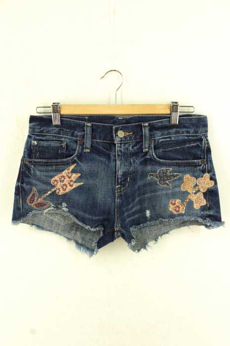 DENIM & SUPPLY RALPH LAUREN （デニム&サプライ ラルフローレン） 切りっぱなし　アップリケデザイン ショートパンツ レディース パンツ