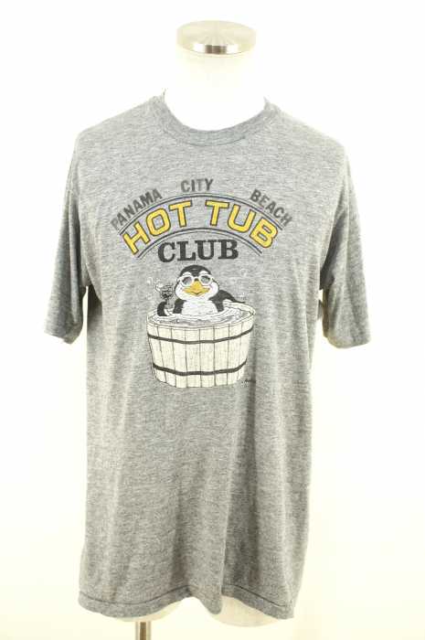 USED (ブランド不明) 霜降りプリントTシャツ メンズ トップス