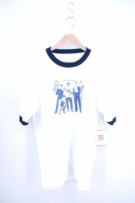 USED古着  （ユーズドフルギ） 90s THE BLUE HEARTS 1990 フォト＆サインプリントクルーネックTee バンT メンズ トップス