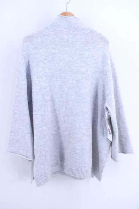 ZARA KNIT（ザラニット） サイドスリットボトルネックニット レディース トップス