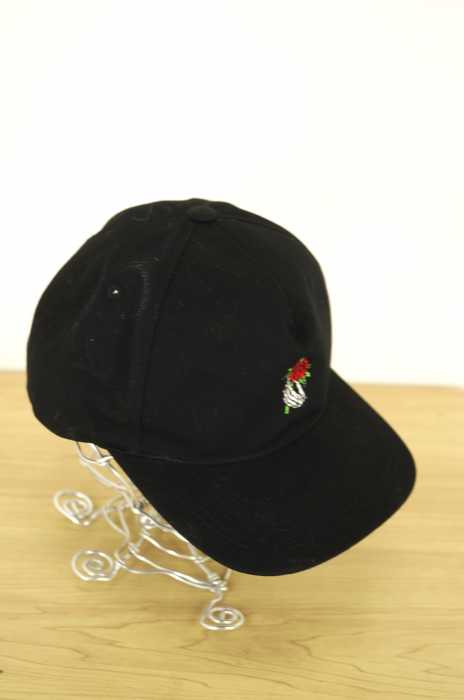 NoHOURS(ノーアワーズ) LONG STEM HAT スカルハンド ローズ刺繍 メンズ 帽子