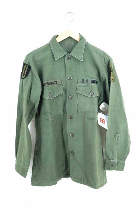 US ARMY（ユーエスアーミー） ワッペン付きユーティリティシャツ メンズ トップス