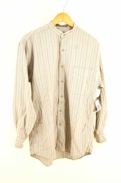 VAN HEUSEN(ヴァンヒューゼン) 80〜90S ストライプ柄バンドカラーシャツ メンズ トップス