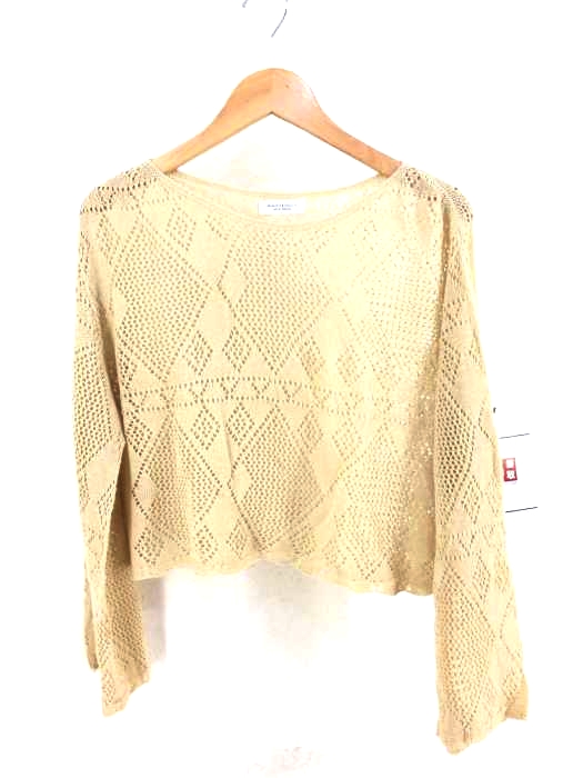 BEAUTY & YOUTH UNITED ARROWS（ビューティーアンドユースユナイテッドアローズ） ヘンプクロシェニットワイドスリーブプルオーバー レディース トップス
