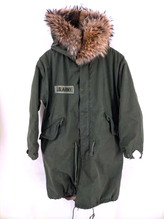 AS65（アーエッセ セッサンタチンクエ） US Armyパッチ ファーモッズコート メンズ アウター