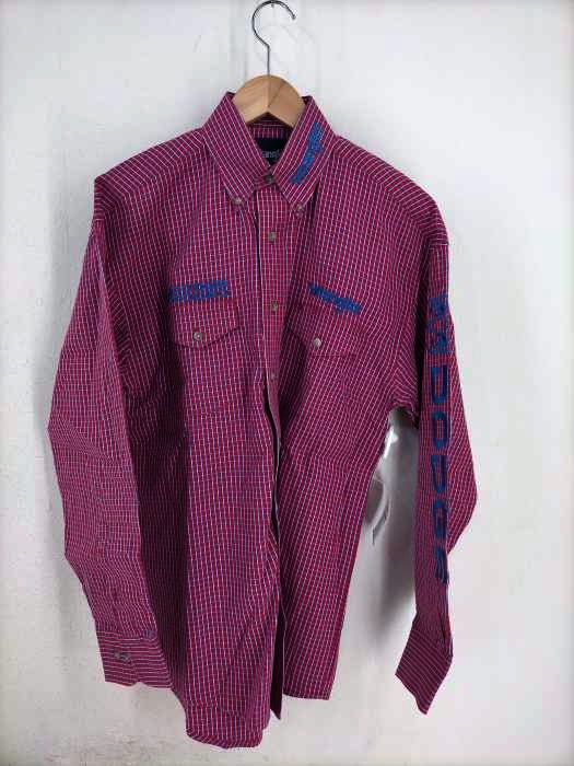 Wrangler（ラングラー） 刺繍チェック柄ワークシャツ メンズ トップス