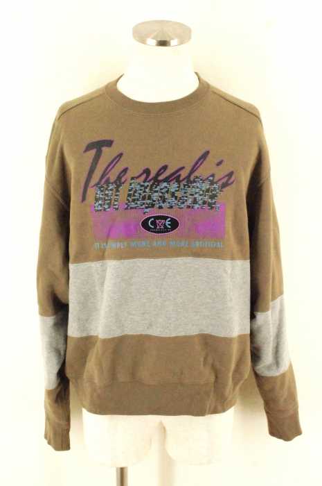 C.E (シーイー) 切替プリントスウェット メンズ トップス