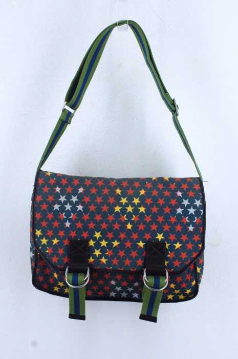 Vivienne Westwood （ヴィヴィアンウエストウッド） スタープリントレザー切替ショルダーバッグ メンズ バッグ