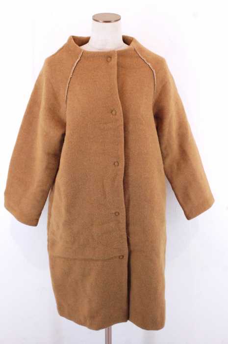 bulle de savon （ビュルデサボン） 15AW　ウール混ノーカラーコート レディース アウター